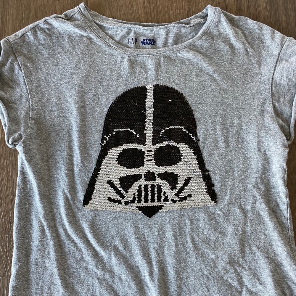 Girls Star Wars Sequin Flip Shirt